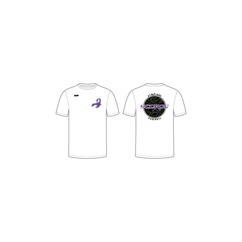 Mens SS Tri Blend - Floral - White