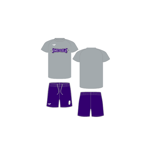 Scorpions Great Lakes Youth Sublimated Practice Set - Grey/Purple